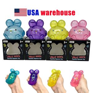 Figura de Conejito Miniatura, Bola Antiestrés, Decoración Kawaii para Escritorio, Cabeza de Conejo Transparente, Juguete Antiestrés para Oficina, Envío desde Almacén en EE. UU. - Product Image 2