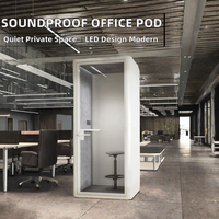 Cabine téléphonique insonorisée moderne pour bureau, pod acoustique d'intimité, mobilier de bureau silencieux et portable pour appartement et hôtel