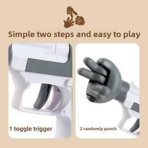 Pistola di plastica artefatto di decompressione creativa dei bambini per la battaglia della carta della roccia delle forbici per le feste ed il gioco - Product Image 4
