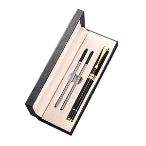 Набор ручек для деловых подарков класса люкс: роллер с 2 сменными стержнями и подарочной упаковкой, доступны различные варианты, возможно нанесение логотипа на заказ - Product Image 1