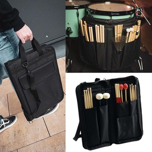 Sac de bâton de tambour noir professionnel à percussion, sac de baguette en bois bon marché - Product Image 3