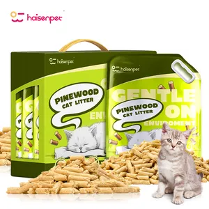 Toplu kedi kumu toptan Premium ahşap bitki Pet kedi Kitty kum kumu