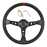 Volant de course en cuir PU de 14 pouces, 350 mm, universel, pour drift, sport, modification de voiture