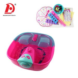 HUADA fingere di giocare piede Spa bacino salone di bellezza moda Set creativo smalto arte ragazze giocattolo per bambini - Product Image 2