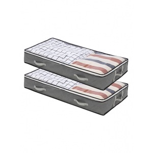 Có Thể Gập Lại Dưới Giường Túi Lớn Dưới Giường Hộp Lưu Trữ Dày Thoáng Khí Dưới Giường Quần Áo Lưu Trữ Túi Có Dây Kéo Organizer - Product Image 2