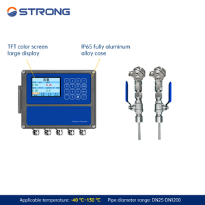 Hoogwaardige roestvrijstalen klem-op ultrasone flowmeter voor afvalwaterzuivering en gas met RS485-uitgang - Product Image 4
