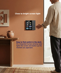 Interrupteur intelligent F3Pro avec écran tactile IPS, variateur 8 scènes, rideau durable, moderne, compatible UK, contrôle via l'application Smartlife pour la maison et l'hôtel - Product Image 4