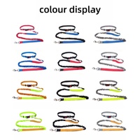 Accessoires pour chiens en gros : Laisse double de luxe en nylon pour dressage et course, idéale pour le teckel