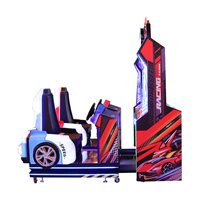 Máquina de Arcade de Carreras de Alta Velocidad Directa de Fábrica, Equipo Comercial de Juego de Conducción de Autos para 2 Jugadores