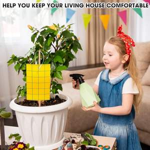 חומר נייר יעיל מאוד צהוב לעוף הדביק לוח דביק עבור הדברה מקורה - Product Image 2