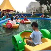 Pédalo en carton pour enfants, bateau à rames en plastique, matériau HDPE, petite pagaie manuelle, usage résidentiel et scolaire, capacité 100 kg
