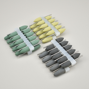 10 pièces/ensemble Outils <span class=keywords><strong>de</strong></span> bijouterie, fraises <span class=keywords><strong>de</strong></span> polissage dentaire en caoutchouc <span class=keywords><strong>de</strong></span> silicone, pour le blanchiment des dents et le polissage, 2,35 mm, pour perceuse à ongles - Product Image 1
