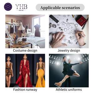 ขายส่งจากโรงงาน คุณภาพดี คริสตัลติดเสื้อแบบแบน รุ่น Ss0-Ss48 คริสตัลเซรามิกสีน้ำเงิน - Product Image 5