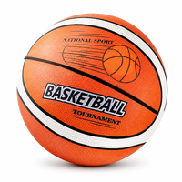 Ballon de basket Aiju Topteams, durable, léger, écologique, recouvert de tissu, silencieux, en mousse, taille 3/5/7, pour enfants, usage intérieur, loisirs.