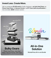 Presse à Chaud Automatique Xtool WonderPress avec Module de Forme 3D, Presse à T-shirts, Four de Cuisson Artisanale et Purificateur d'Air