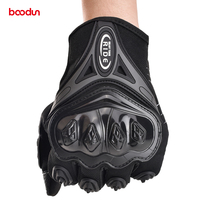 Gants de moto d'hiver unisexes en polyester noir personnalisés en gros avec fermeture magnétique compatibles avec les écrans tactiles
