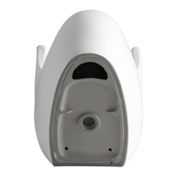 WC monobloc en céramique haut de gamme au design européen avec poignées, double chasse, écologique, pour salle de bain, à sortie verticale (S-trap), adapté aux personnes à mobilité réduite, à poser au sol