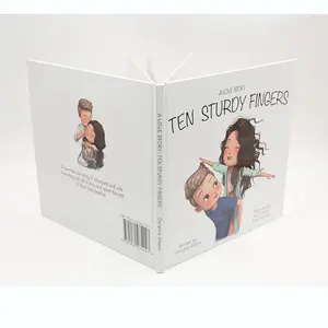 Livre coloré personnalisé de haute qualité pour enfants impression de livres à couverture rigide en papier épais