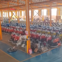 Machine de finition de sol en béton à essence CE pour la construction de routes et de voies ferrées en mortier de ciment et talocheuse électrique autoportée