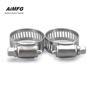 <strong>Pipe</strong> <strong>Clip</strong> Clamp Hydraulic Stainless Steel <strong>Pipe</strong> Clamp <strong>25mm</strong> American Type Hose Clamp Abrazaderas De Acero Inoxidable - Product Image 2