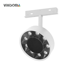 MT4201820 <span class=keywords><strong>Spot</strong></span> LED magnétique moderne à double fixation, mini-<span class=keywords><strong>rail</strong></span> en aluminium, CRI90, 9W, faisceau étroit 24°, noir/blanc - Product Image 4