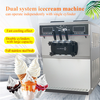 Machines à crème glacée commerciales entièrement automatiques de table, à double compresseur, XY-ZT966DS 2025