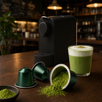 Capsules de matcha latte pour mini-bar d'hôtel, dosettes de thé vert, machine à expresso individuelle, vente en gros, en stock