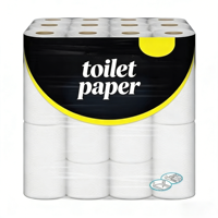 Vente directe du fabricant, papier toilette hygiénique, écologique, de haute qualité, rouleaux de papier toilette bon marché, étiquette privée personnalisée