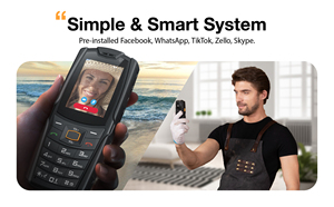 [RTS] Téléphone mobile <span class=keywords><strong>AGM</strong></span> <span class=keywords><strong>M7</strong></span> OTG PTT avec clavier, téléphones à boutons pas chers, téléphones intelligents à clavier - Product Image 2