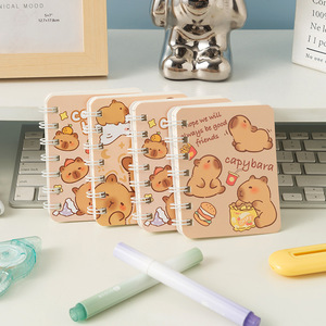 Cuaderno Espiral Kapibala A7 Mini de Bolsillo, Diario Lindo con Páginas Rayadas, Cubierta Gruesa con Impresión Digital - Product Image 3