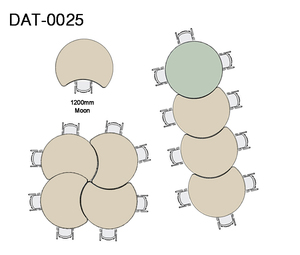 Mesa de Actividades y Colaboración para Estudiantes Universitarios con Altura Ajustable en 3 Niveles - Product Image 5