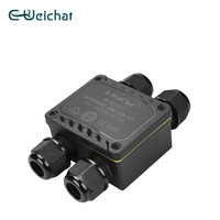 E-Weichat Fournisseur H Forme 4 Voies IP68 Souterrain PA66 Plastique Connexion de Câble Extérieur Boîte de Jonction Étanche