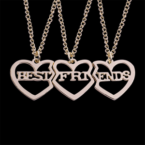 ZRM Set di 3 Collane con Ciondolo a Cuore per Migliori Amici, Stile Vintage in Lega di Zinco, Choker dell'Amicizia per Donne e Unisex - Product Image 2