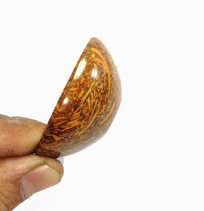 Plateau en cristal Jasper Mariam Bol en pierre précieuse sculpté à la main avec calligraphie Idéal pour la décoration intérieure ou l'affichage Feng Shui - Product Image 4