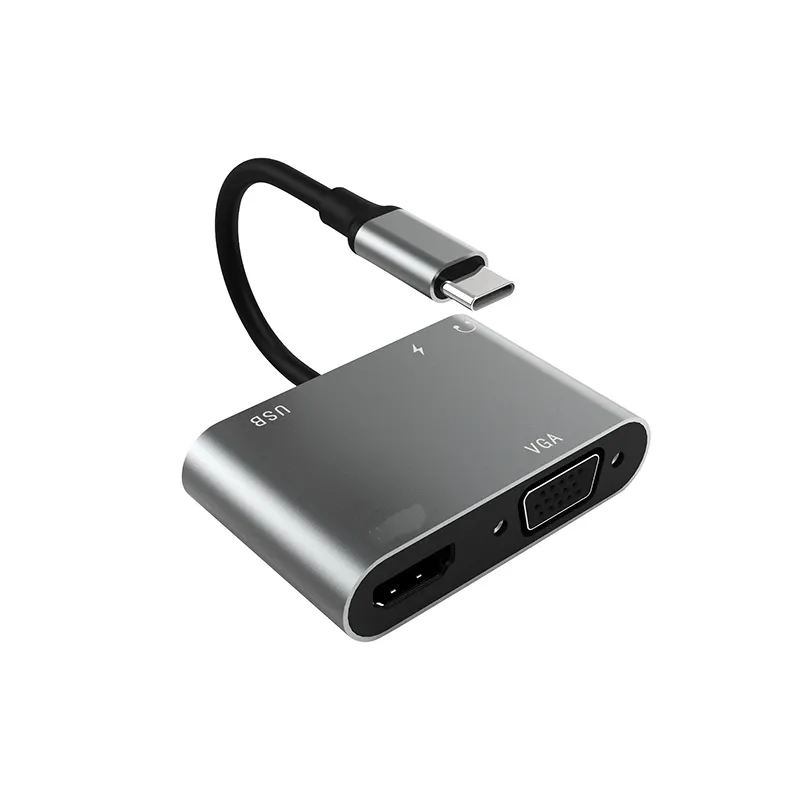 Neue produkt 2020 5 in 1 multi port typ-c zu usb 3.0 hdtv USB c hub für macbook