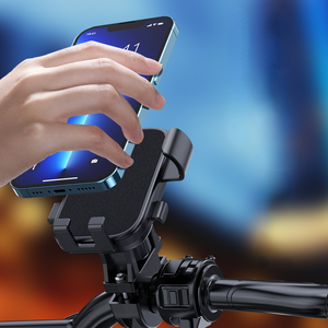 <span class=keywords><strong>Support</strong></span> de Téléphone Portable pour Vélo Électrique et Moto, Fixation Rétroviseur Flexible pour Navigation - Product Image 2