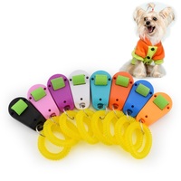 PETRICH Bracelet jaune FS-XP-318 et anneau vert Clicker d'entraînement d'agilité pour chien avec conception de doigt en plastique Style moderne simple
