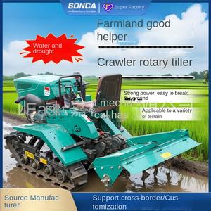 YSLANDSCAPE Mini-motoculteur rotatif sur chenilles haute puissance, machine agricole multifonctionnelle autoportée à double usage pour la gestion des champs - Product Image 2