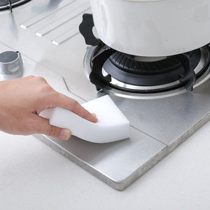 Esponja mágica nano blanca rectangular para limpiar ollas y sartenes de cocina - Product Image 1