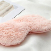 Masque de sommeil personnalisé en polyester tissé, couleur unie, mignon, pour femmes et enfants, pour la sieste, les voyages, soulage la fatigue, soin des yeux, santé