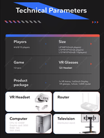 Arena de Realidad Virtual Free Roam, Simulador de Batalla de Disparos Multijugador, Juego de Arcade para 4-10 Jugadores, para Centros de Entretenimiento Familiar (FEC)