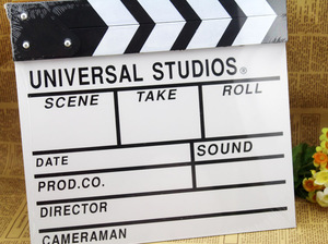 Accessoires de tournage de films et de séries télévisées : Clapboard de réalisateur en bois, Castagnettes en bois - Product Image 3