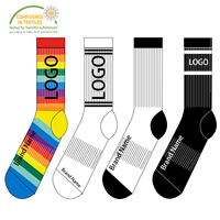 Chaussettes de Sport pour Hommes en Coton Brodées sur Mesure OEM de Haute Qualité avec Logo