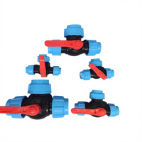 Conector Rápido para Tubo de Água PE 1/2\" 3/4\" 1\" 1.2\" 1.5\" 20/25/32/40/50/63mm Válvula em T