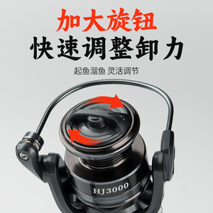 Pond Blade Spinning Reel HJ500 HJ800 HJ1000 HJ2000 HJ3000 HJ4000 HJ5000 HJ6000 HJ7000 Right <b>Hand</b> <b>Casting</b> Reel - Product Image 3