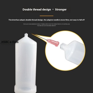 Jeringa dispensadora de plástico resistente a alta presión de 500 ml, aguja de llenado de pegamento engrosada de 500 CC con barril roscado - Product Image 1