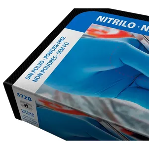Juba 572B 7 <b>S</b> Nitrile Glove Sky Blue - Product Image 4