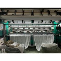 Credit Ocean Knoten lose Fischernetz maschine für knoten lose Netz schuss einführung Polyester Geogrid Raschel Kett strick maschine