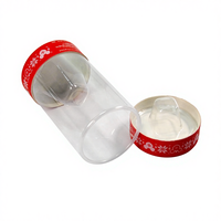 Boîte de présentation en PVC/PET transparent recyclable avec couvercle pour desserts, gâteaux au fromage, pizzas, nouilles, aliments pour bébés, chips, conserves et autres