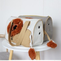 Bolsa de Transporte para Mascotas con Diseño de León, Gran Capacidad, para Perros y Gatos